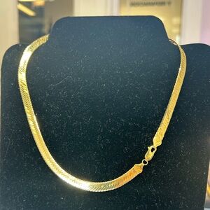 14kt Yellow Gold Herringbone Chain